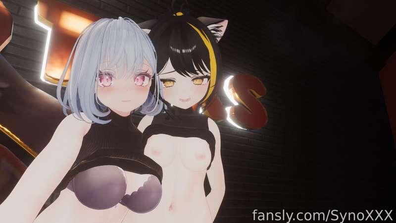 Just two girlies being naughty last weekend.