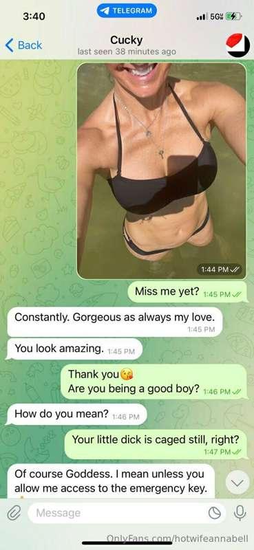 I thought ya’ll would enjoy this little interaction. I think..