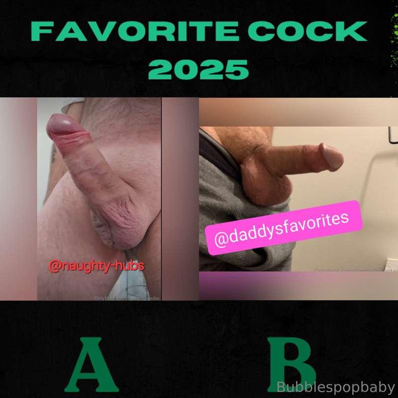 🍆 Favorite Cock 2025🍆ROUND 2$5 tip from fans or creators to ..