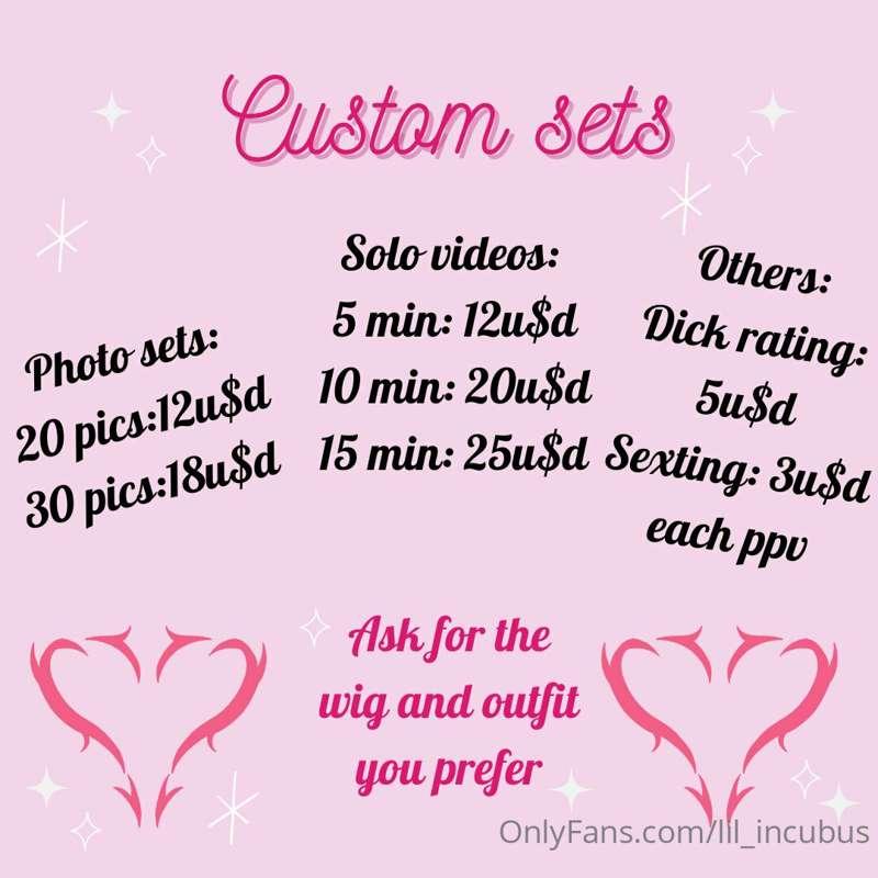 ✨Custom Menu✨
Remembe my dm's are open ;3