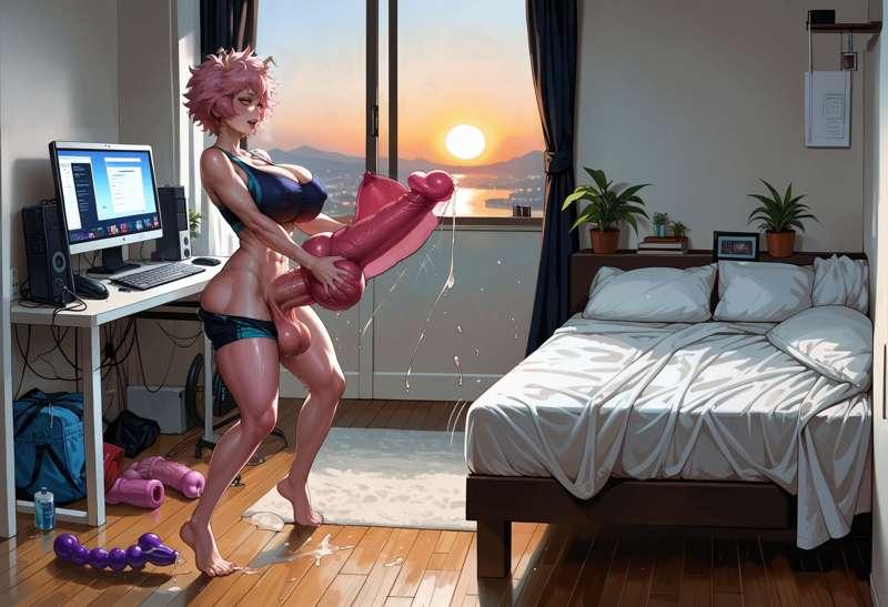 Ashido Mina home training