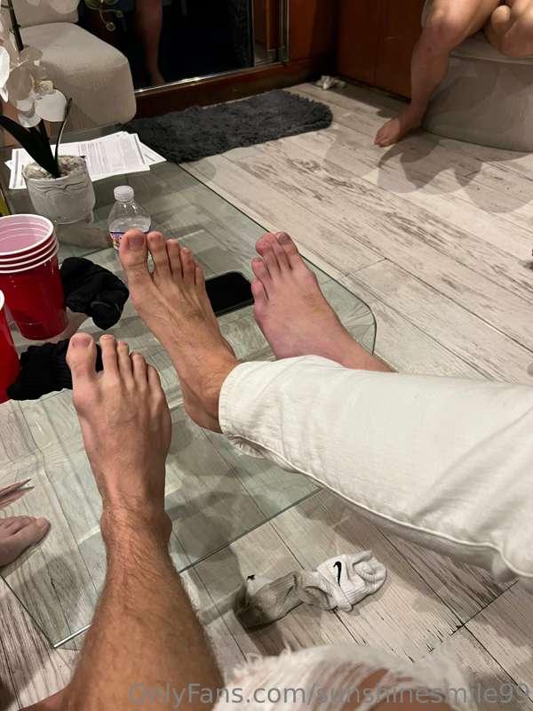 Would you worship our feet? 😈 @ethan_w999 @nik.ball