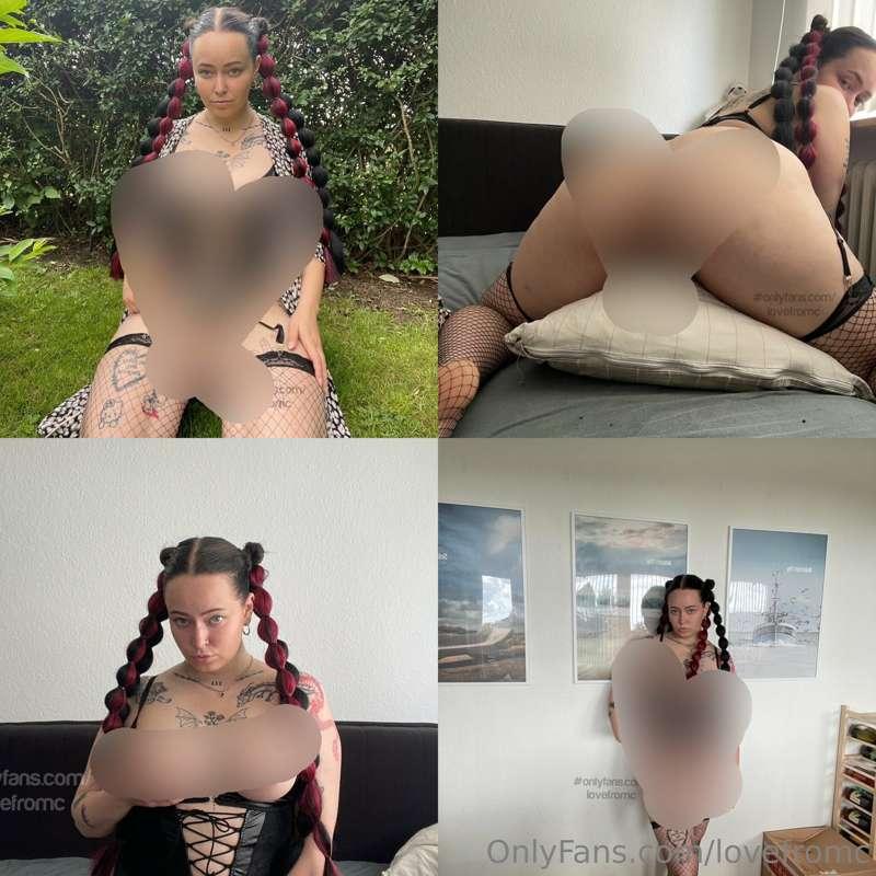Hot pics from the garden and inside in the same lingeri as y..