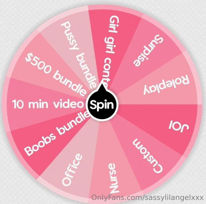 Wanna play a game you actually win? 🎡 Spin my wheel and you ..