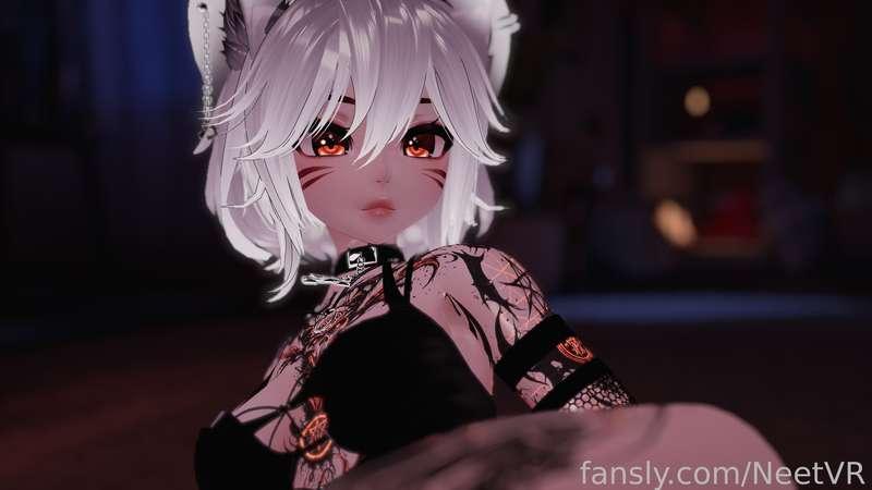 Got a little mini me version of my avatar, how do you like it? Should I make some more content with her too? :3

#anime #vr #hentai #pubichair #whitehair #emo #scene #goth #tattoos 

