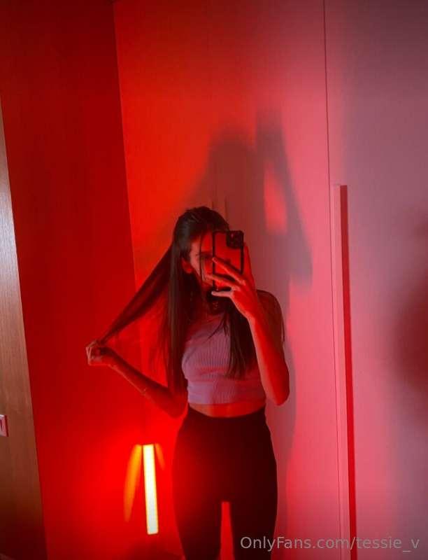 Reflecting on the essence of femininity in the mirror, each ..