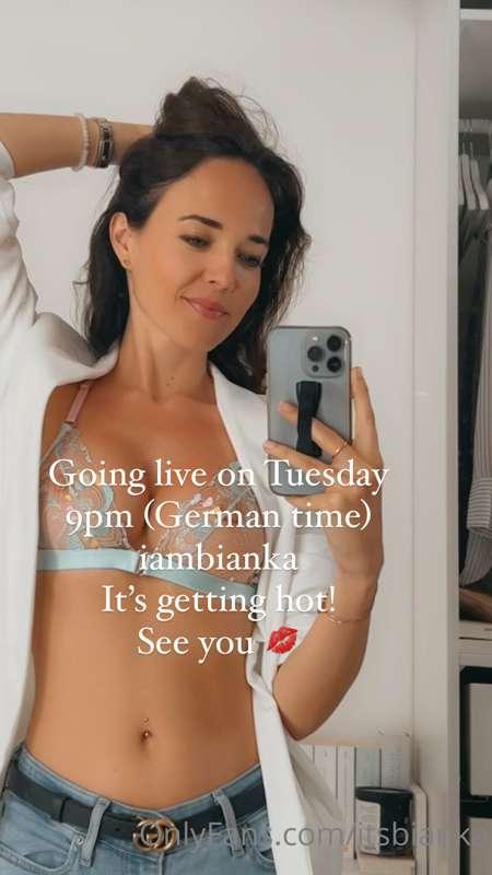 Going live on Tuesday 🔥 9pm (German time)
On my main account..