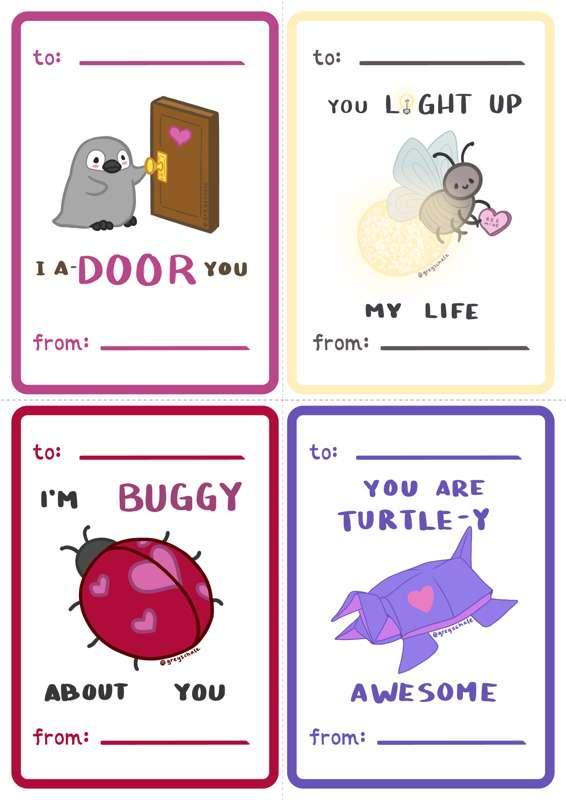 Printable Valentines!