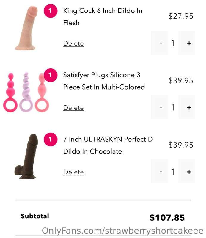 anyone wanna tip towards getting new dildos for me ? 🙈 i'll ..