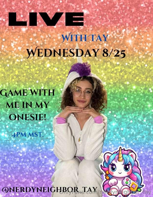 You’ll never believe what I’ll be doing this Wednesday 🤭💕 …N..