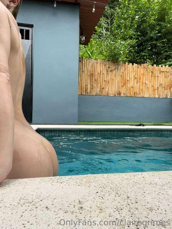 I told you I was naked in the pool…