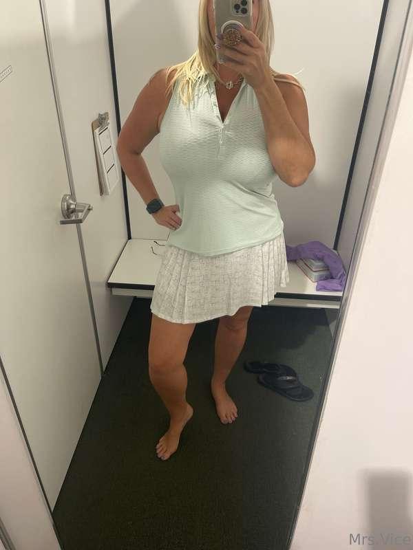 Just out and about shopping for cute golf clothes 😉