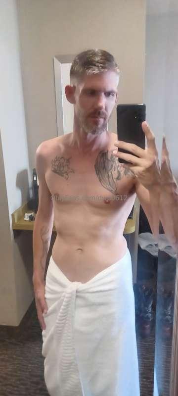 Post shower. It's nice to have unlimited hot water!