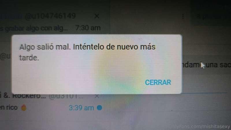 Amores, tengo problemas para responder sus mensajes por priv..
