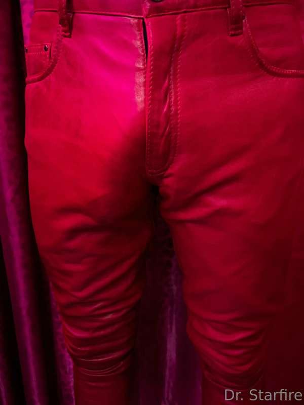 One thing about my husband… he doesn’t let the leather pants..