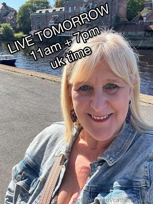 LIVE TOMORROW 😈11am + 7pmuk timeBack to been sure 😂 💦