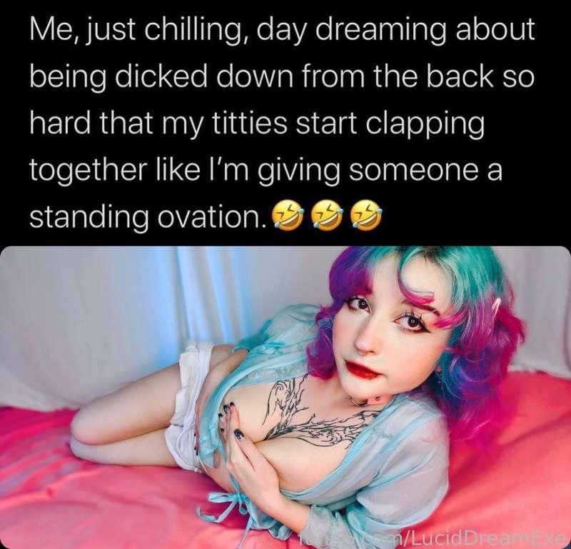 sounds like a dream &lt;3

☆ #fyp #cute #anime #natural #piercing #amateur #alt #emo #punk #slimthick ☆