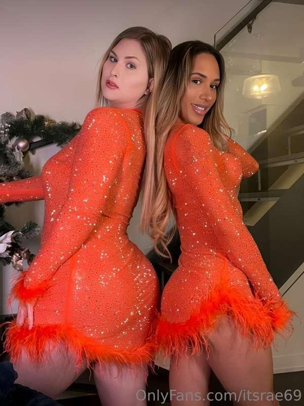 🧡 **TS ORANGE SHOWGIRLS!** 🧡

*Dressed up like slutty show g..