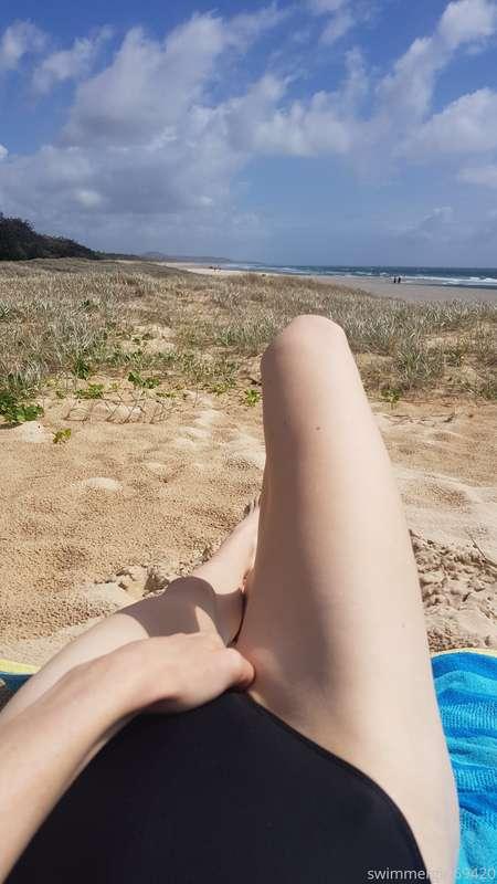 Spent time on the beach today getting some sun on my skin. G..