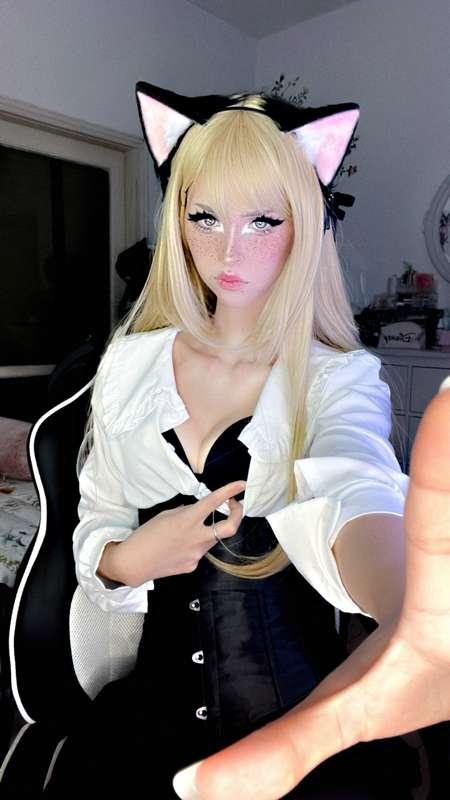 Cute but mean kitty cosplay