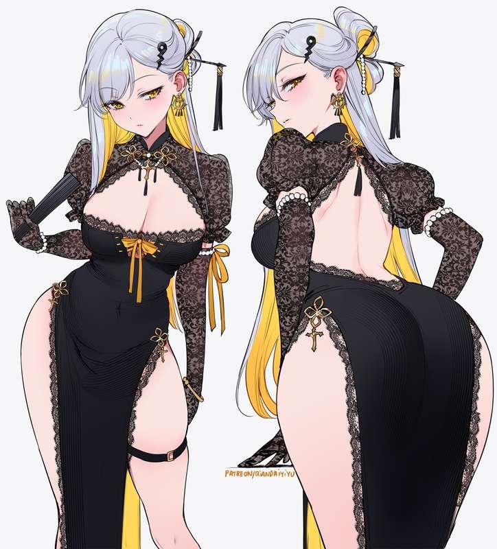Yixuan goth qipao (NSFW alt ver/PSD)