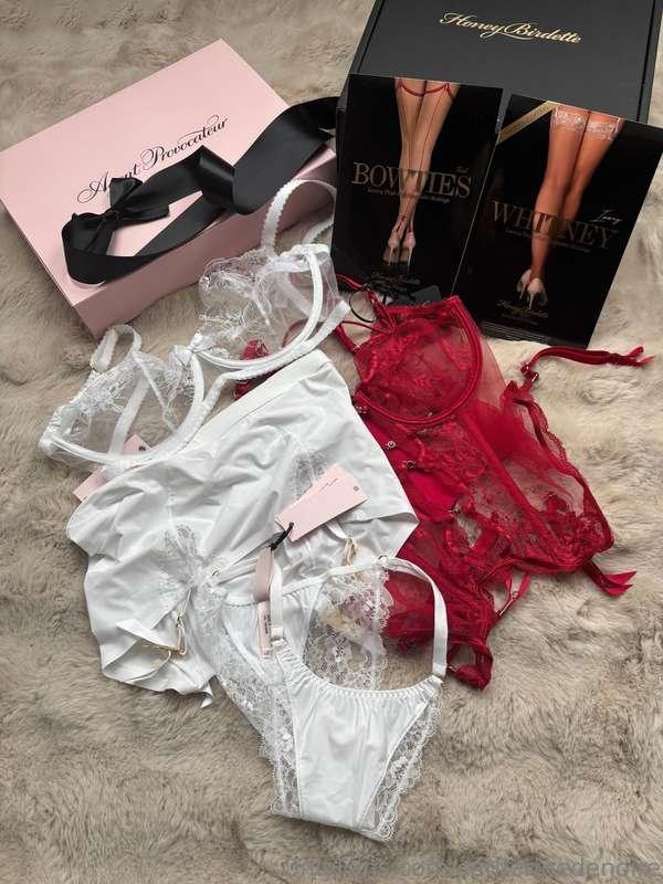 These two boxes are full of super hot new lingerie and I am ..