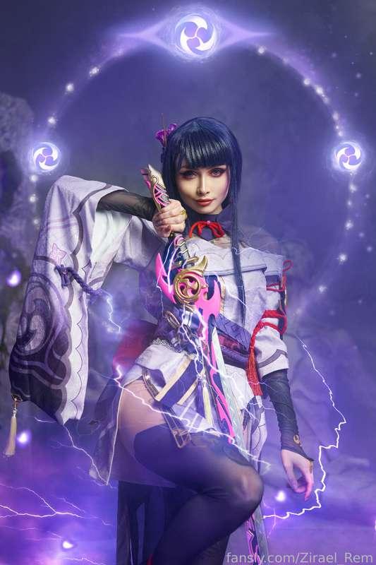 Fourth February HD set is Raiden Shogun from Genshin Impact🌺