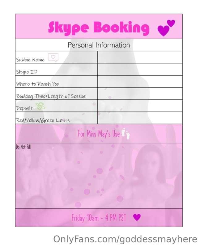 💗 SURPRISE! 💗

• I Will Officially Be Offering Skype Session..