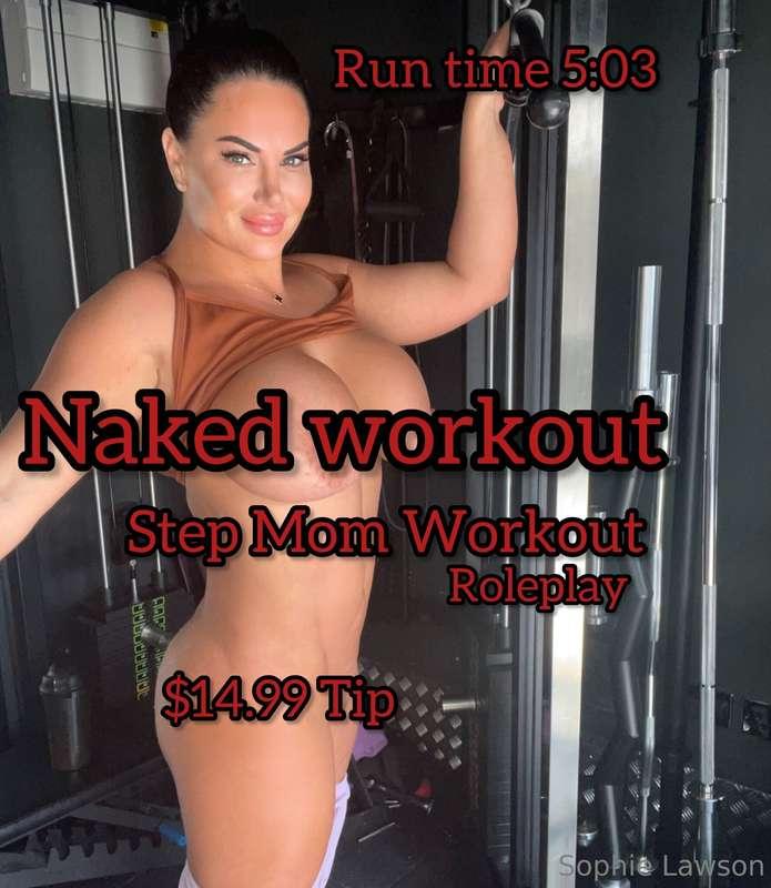 🏋️‍♀️ Naked Workout 🏋️‍♀️Step Mom Roleplay 😍 weight training..