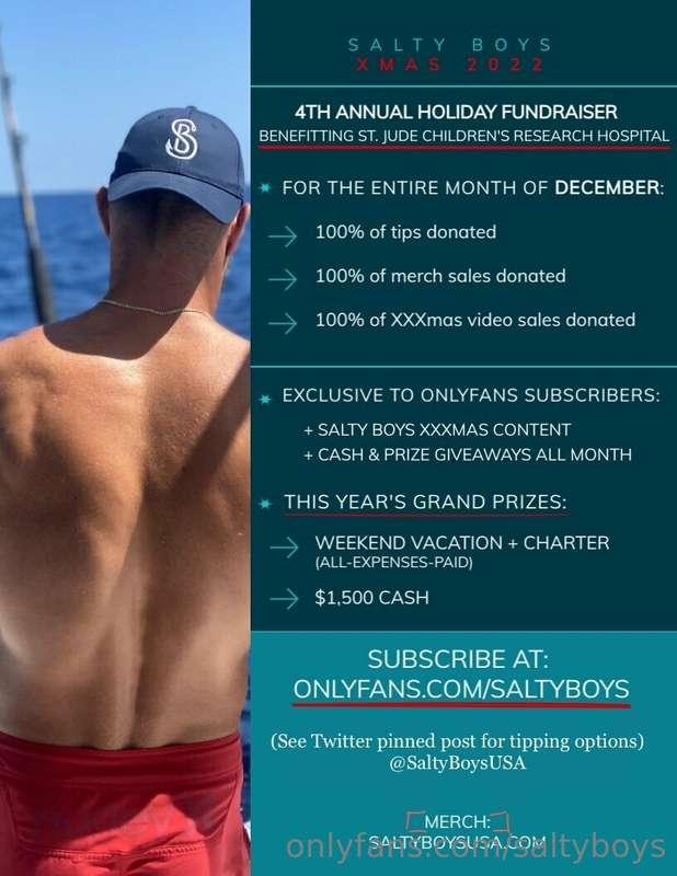 SALTY BOYS HOLIDAY FUNDRAISER 2022 (please read this post ca..