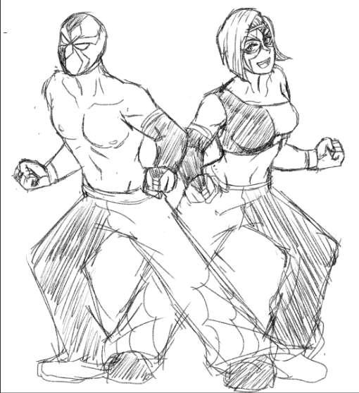 Character References of the Extra Wrestlers for the tournament