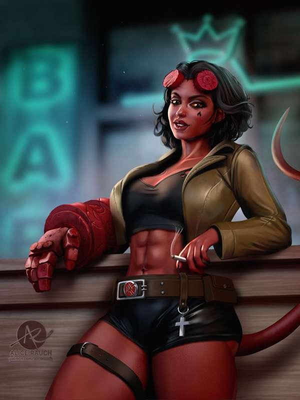 Hellboy (female version)