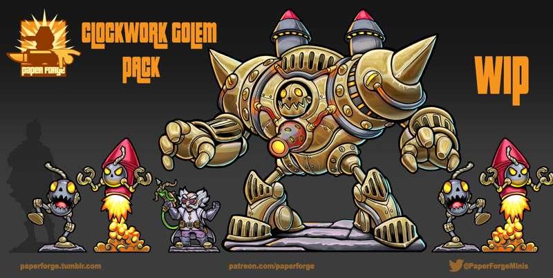 Clockwork Golem Pack !
