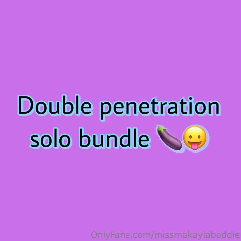 🌟Double Penetration Solo Bundle 🫣Video 1: I strip out of my ..