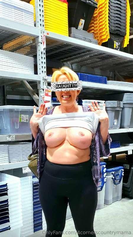 Just to prove I was at lowes!!! Getting found by one of my f..