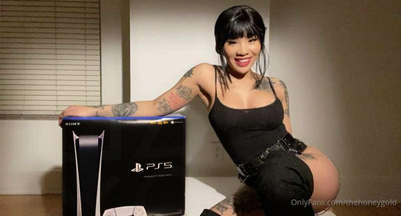 # *WIN A PS5*

only at @honeygold -- Make sure to go to my w..