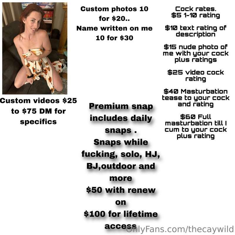 I have had many people ask everything extra I offer at this ..