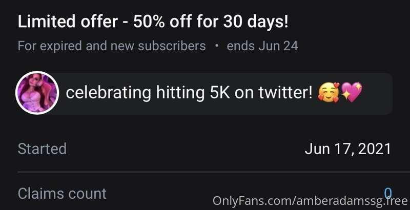 i’m doing a sale on my VIP account!!  
@amberadamssg