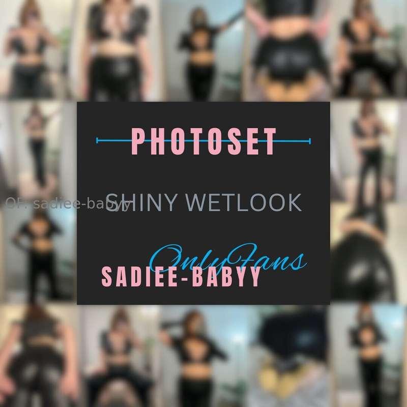 ’Shiny Wetlook’ PHOTOSET [39 images] - $20My first time wear..