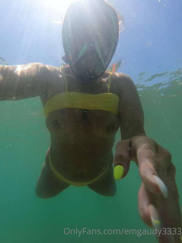 underwater boobies