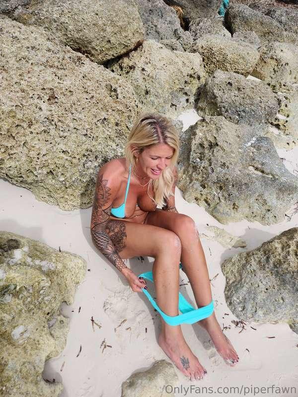 Being a nauti girl on the beach