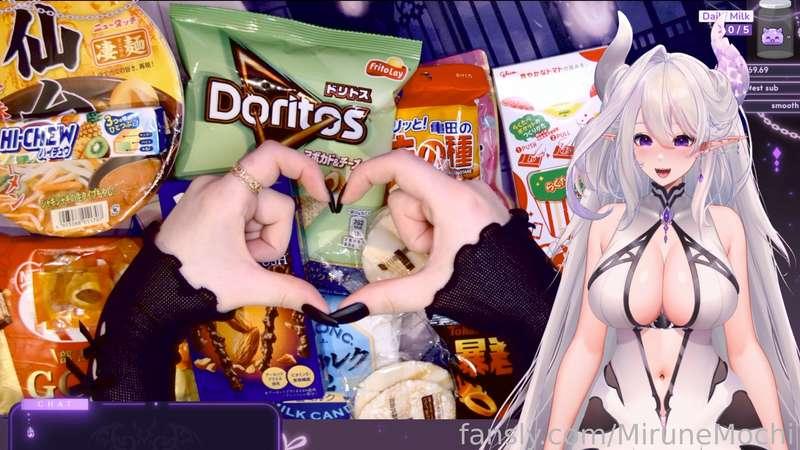 My bestie sent me a bunch of goodies from Japan!

Let's try them (ღˇ◡ˇ)~💜
Live: https://www.twitch.tv/mirunemochi