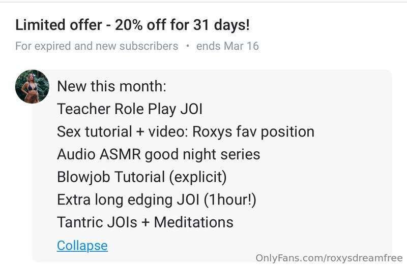 Discount only for 2 days!!! ❤️ @roxysdream 