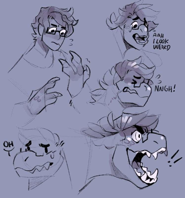 Spontaneously Dino (doodle)