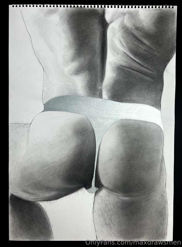 Life size drawing (charcoal and metallic pen), and some of t..