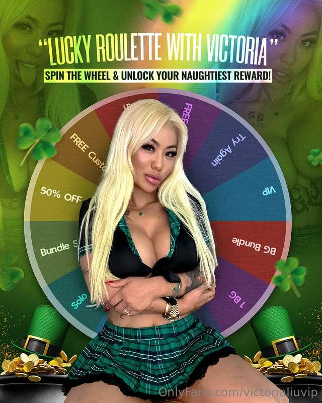 🎰Want to get lucky with me this St. Patrick’s Day?🍀Spin my L..