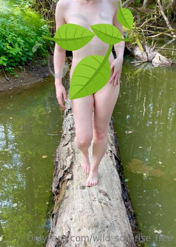 Nude walk in the forest 🌳😉