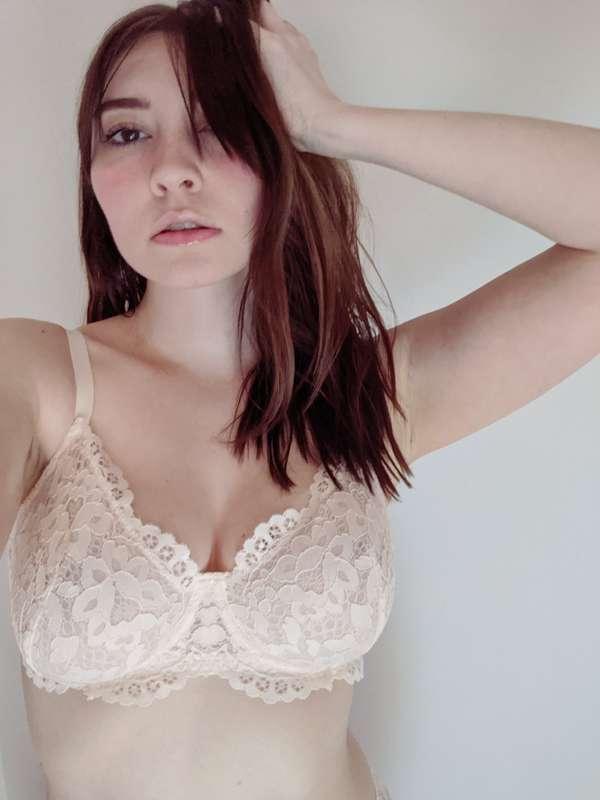 Stripping away my lace lingerie...