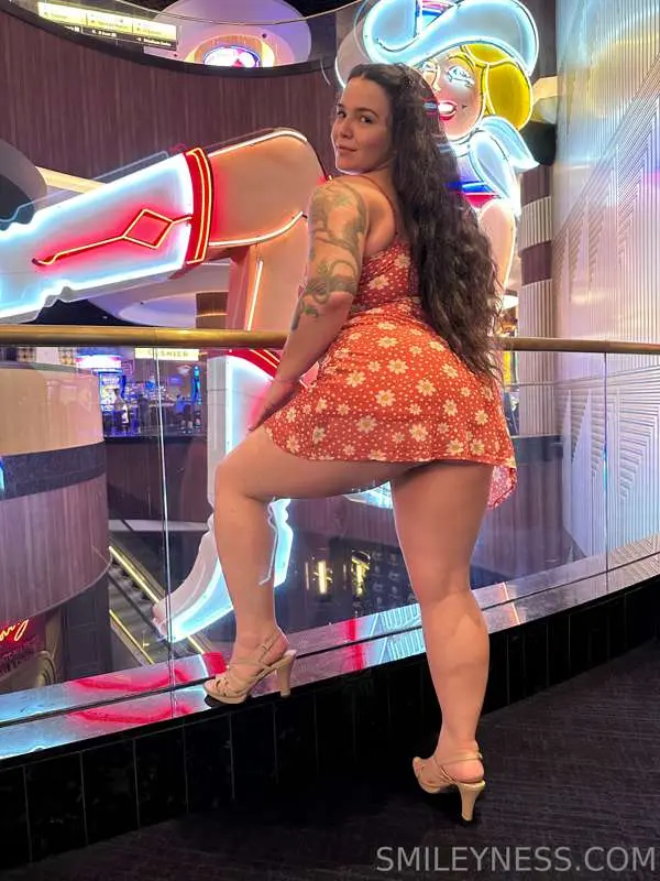 Would you bend me over the railing and fuck me in front of e..