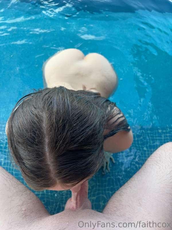 first time fucking in a pool, and I gotta say, 10/10